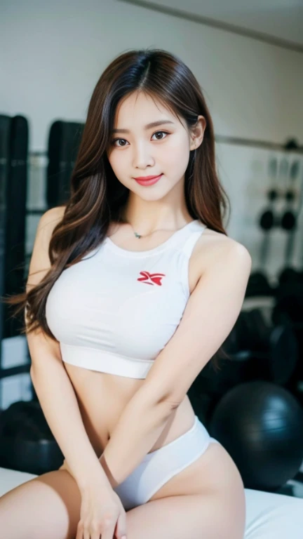 (8K, Top Quality, Masterpiece: 1.2), (Realistic, Photorealistic: 1.37), Super Detail, 1 Girl, 20 years old, Big, Beauty, Cute, Smile, Solo, Athletics, Navel, Uniform, (Nose Red), (Smile: 1.15), (Mouth Closed), Beautiful Eyes, (Long Hair: 1.2), Floating Hair Novafrog style, upper body