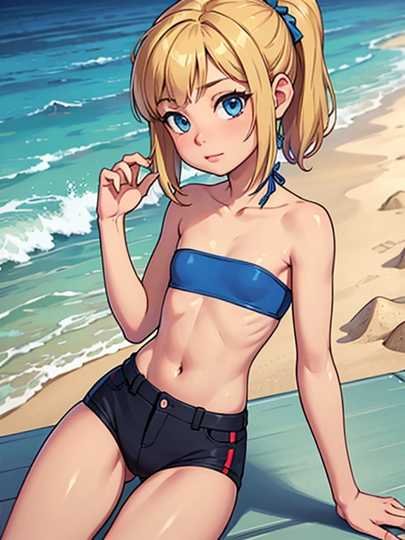 Wearing a micro bikini