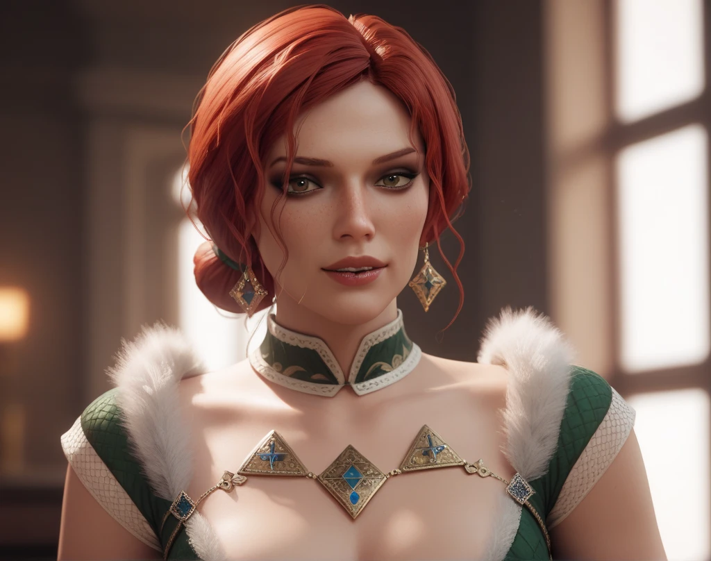 Sexy naughty slutty Triss Merigold cosplay, actrice