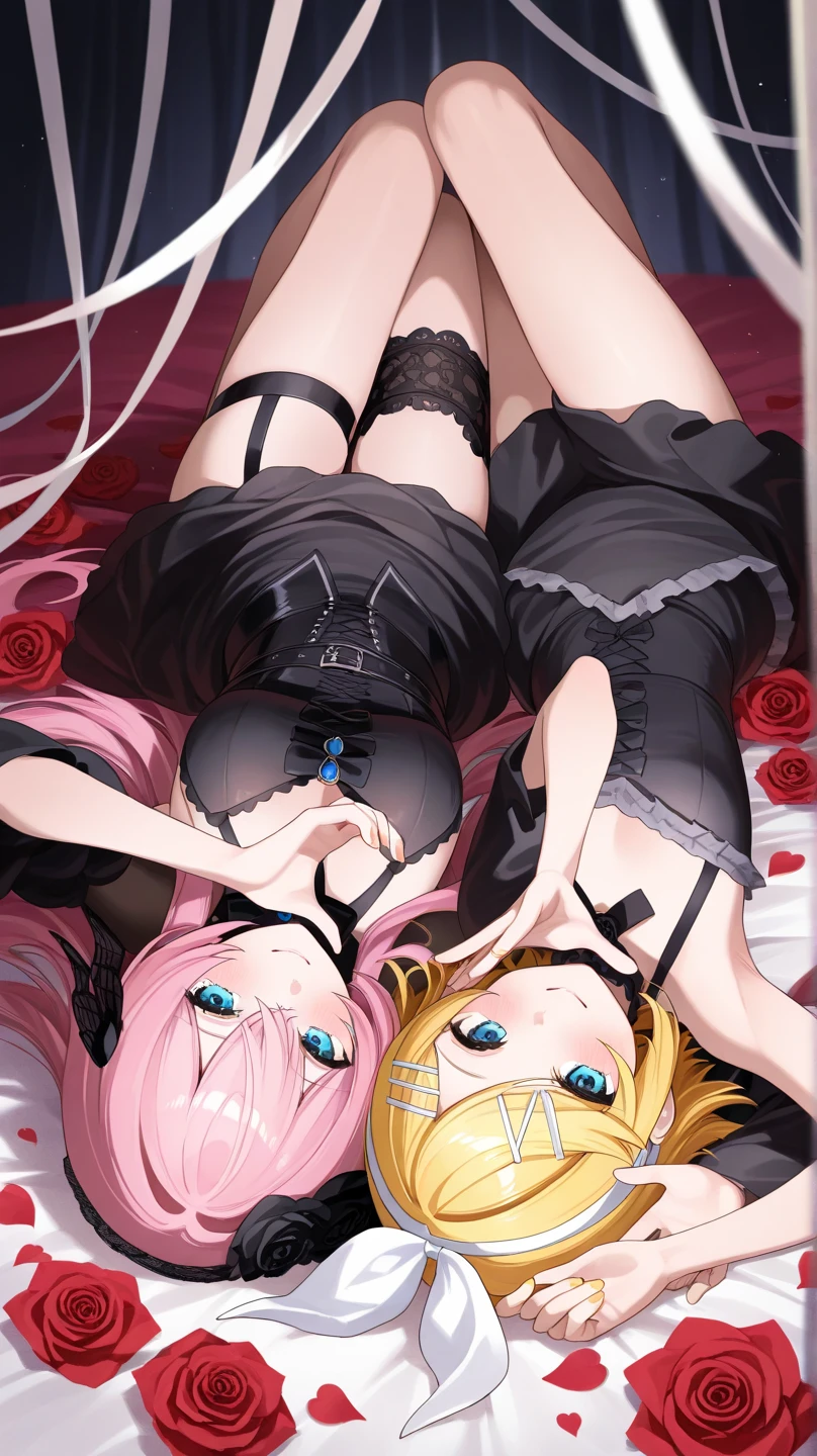 tall man with yellow eyes, person with blonde hair and yellow eyes、it has a piercing gaze, his eyes glowing yellow, a handsome man, Beautiful shape、Blonde shorthair、Long bodymodeled、Best style、full bodyesbian、(Enrich your images、Supreme level of quality)BeautyRight8K CGアートワーク、Goddess-like posture、Kneeling exercise、Slim and soft、Translucent skin、Pink hair、Extra longhair beauty、Super long straight hair,the skin is fair and juicy,,Big Lingerie,Perspectives Part 1.2x Enhanced silhouette effect,Exquisite transparent blues pattern on pajamas,The details are complex and Exquisite,Attractive and greedy legs spread、Perfect body slim curve、Hugging、kissing together cutely, Happy!!!, Couple Pose, accurate depiction、blonde haired man with golden eyes、woman with pink hair and pink eyes、best qualtiy,hight resolution,ultra - detailed,(vividness, something lively, Colorful:1.1) Open your lips, (Elegant, gracefulness) Hairstyles, (BeautyRight, zora々Right) appearance, (posh, Exquisite) fittings, (glinting, Twinkle) (big shiny eyes), (Radiant, blazing) (Gorgeous) natural, (mistic, mistic) About the floor plan, (flawless perfection, Perfect pubis) (Unique, Distinct) Artwork, (tmasterpiece:1.2), (18year old) a girl alone (Clothes are BeautyRight, Exquisite Floral Lace Embroidered Evening Gown).Tall anime guy with yellow eyes, person with blonde hair and yellow eyes、it has a piercing gaze, his eyes glowing yellow, a handsome man, Beautiful shape、Long body、modeled、Best style、full bodyesbian、