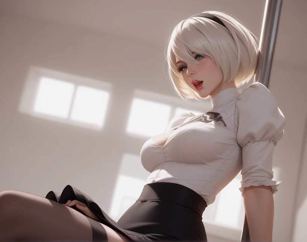 (((((Best Quality, 8K, 32K, masterpiece, 1.2)))),{{solo}},nsfw,{{{Character reference: DOA's Marie Rose:1.5}}},((perfect beautiful face:1.2)), slender body, in classroom, ((crotch rub, pushing crotch to the edge corner of table, doing female masturbation by using corner of the table:1.3)), leaking pussy juice from pussy, (embarrassed,blush:1.2), trembling, heavy breathing, steaming body,