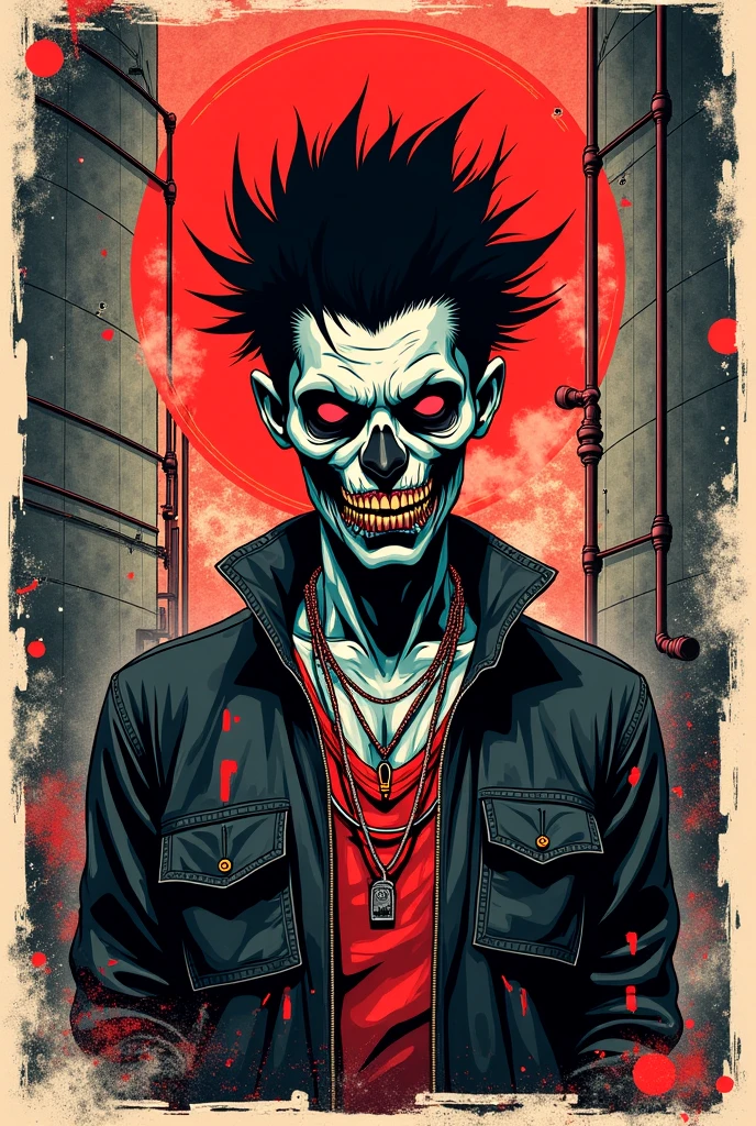 1boy, male focus, facial hair, BadBoyVibes-GenderFree  LawrenceShoggoth DemonUnderWorld NowYouveDoneit