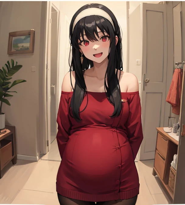 potrait of pregnant women, 23 years old, beautiful face, long hair, use sexy outfit and hijab, put toy in the vagina, in the hot bed