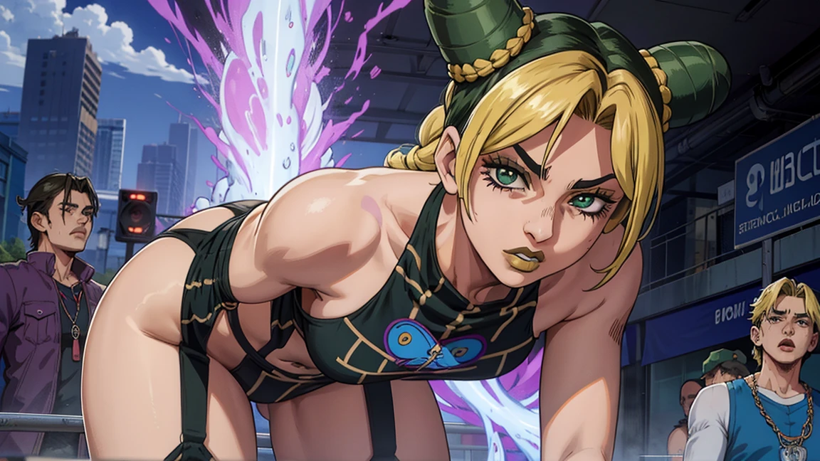 Jolyne, micro bikini, big breasts