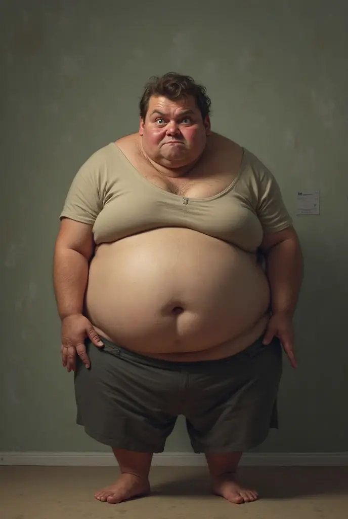 naked fat man