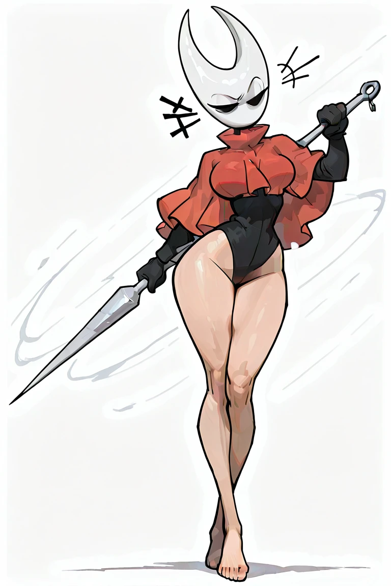 hornet, cute, chibi, no feet, furry girl, slim,anthro, needle weapon, thread, solo, red panties, bare feet, tall, lying with her legs apart, full body,red bra, (best quality), (detailed dark cave background:1.2), looking at viewer,  flat colors,  moderate breasts, breasts, no nipples, no vagina, sexy body, abs,front view, (blushes 1.5), underboob, a seductive pose