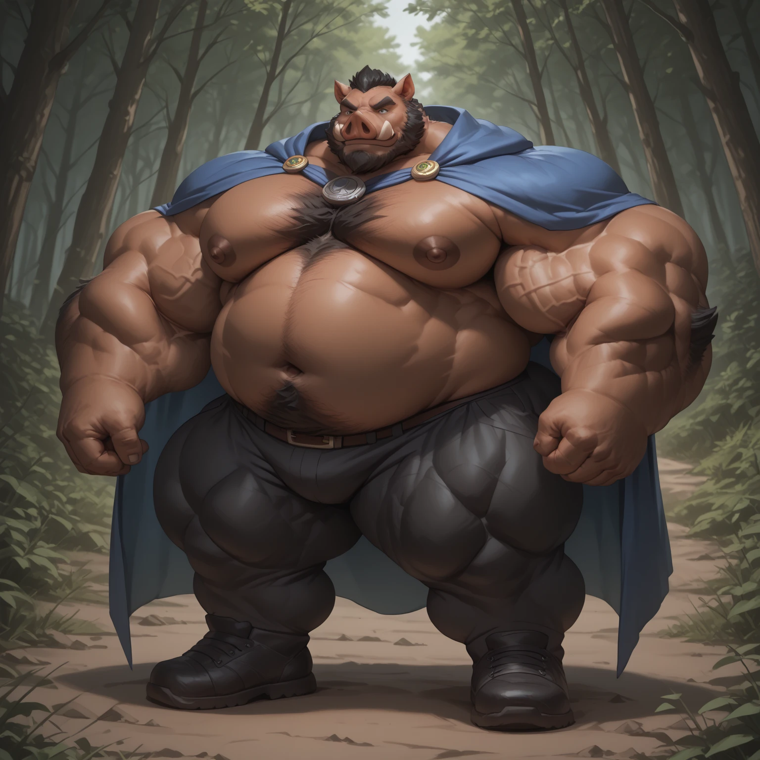Savage,Orc symbaroum,Non-human,Oak,Chubby,Skin this week,bucktooth,A half body,Original costume,stout,fatness,