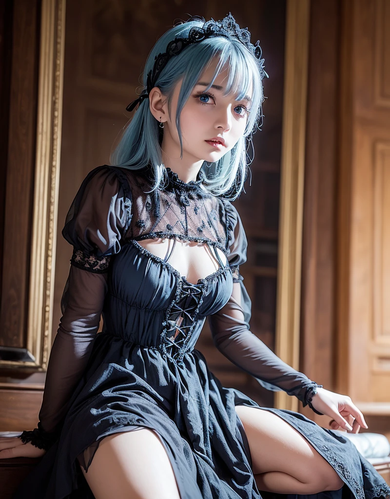 German woman in lingerie posing against stone wall, lace underwear big breasts, White lace petticoat, Lacey, wearing sexy lingerie, , Complex body, with beautiful exotic, scantily clad, , blue hair and perfect body, blue eyes,scantily clad, scantily clad!!, Sexy , Beautiful and detailed body and face, beautiful body, Thin black underwear