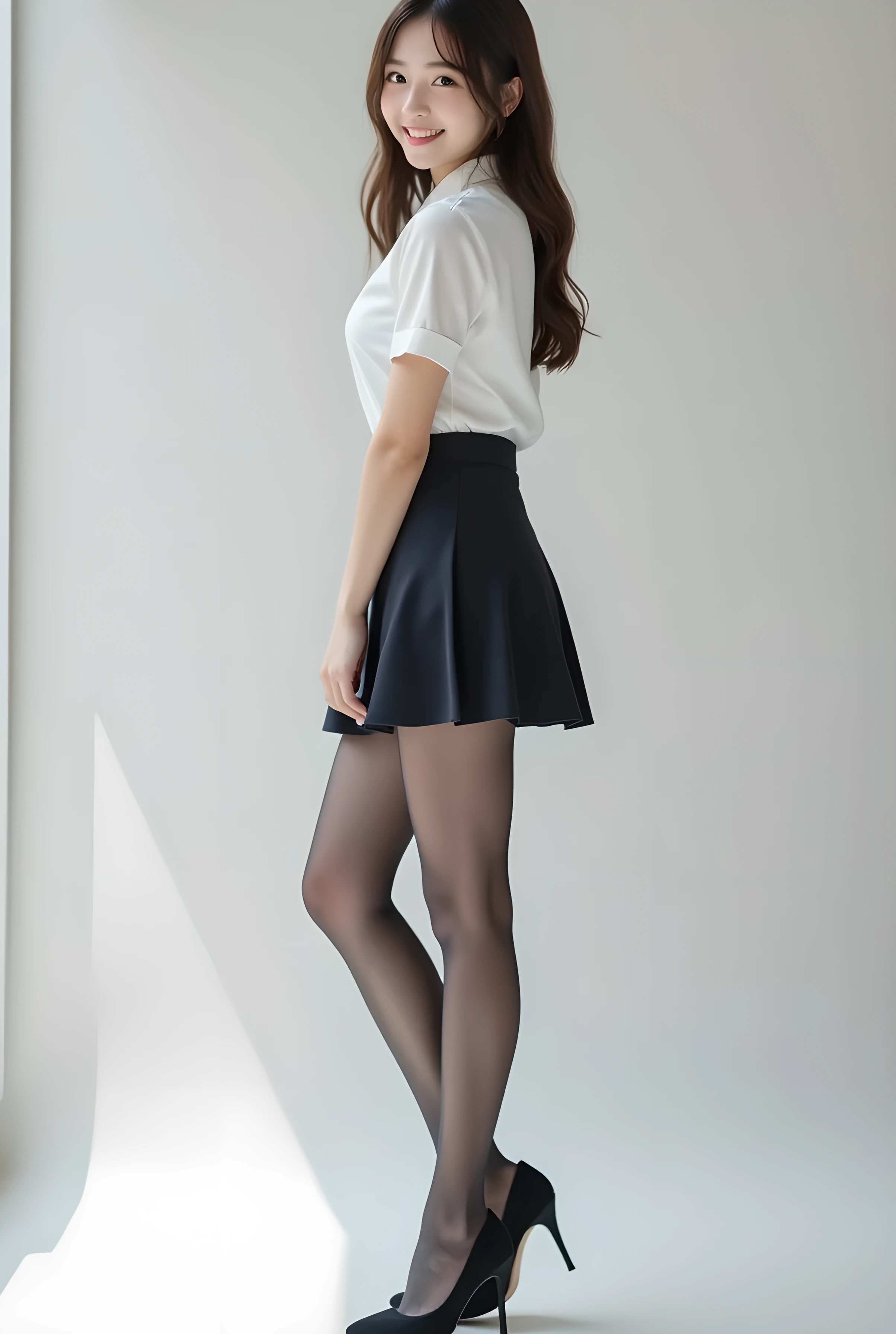 (((Very detailed:1.42、Are standing、Looking up from below:1.82、Composition above the knees)))、((Highest quality, 8K, masterpiece: 1.3)), sharp: 1.2, Perfect Body Beauty: 1.4, Slim Abs: 1.2, ((nude、Small breasts: 1.2)), (((Sheer short tank top:1.3,))), Short shorts:1.2, Bare shoulders, (((Underbust: 1.2))), Face close-up: 1.0, Very detailedな顔と肌の質感, Beautiful Eyes, double eyelid,