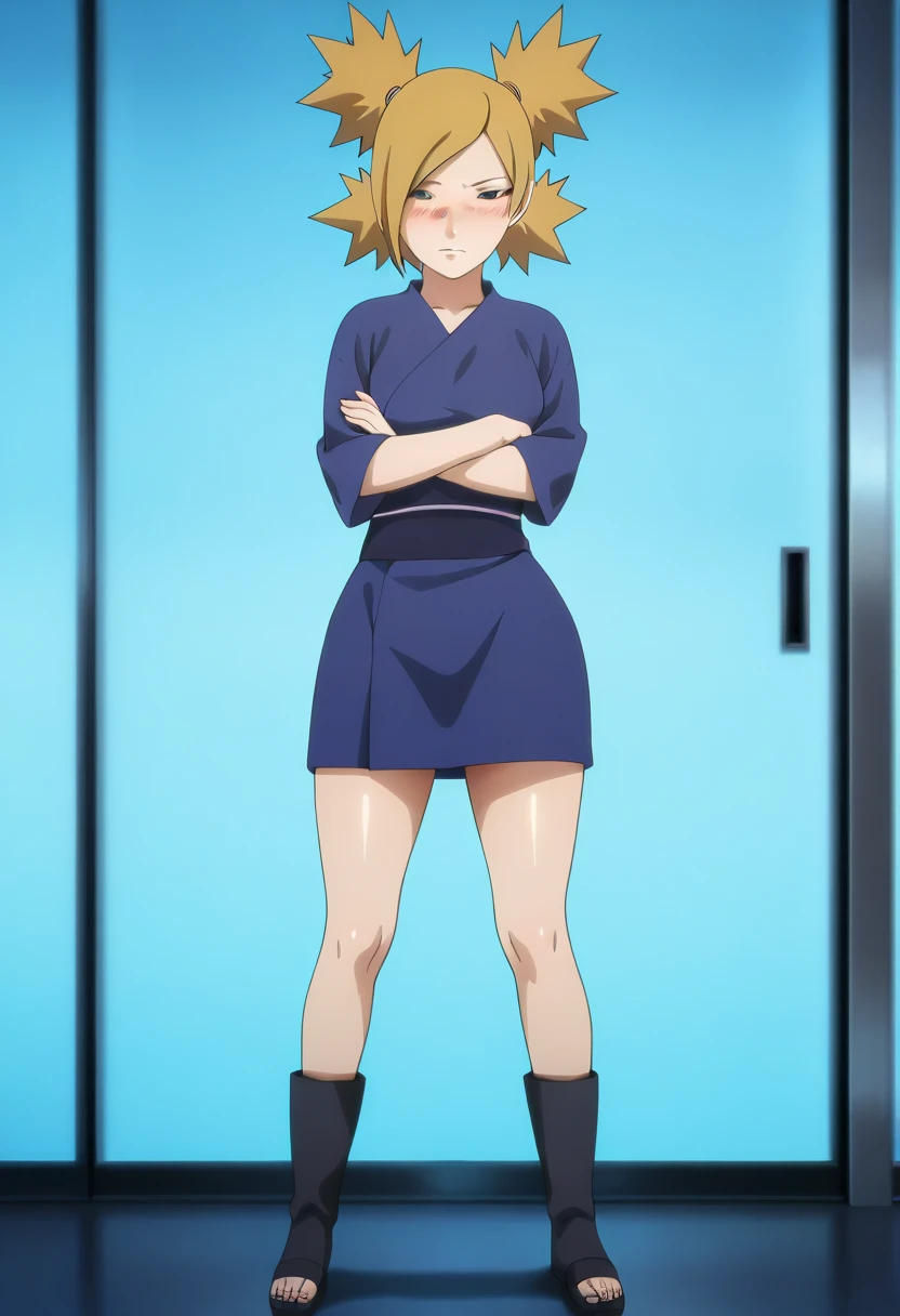 score_9, score_8_up, score_7_up, score_6_up, score_5_up, score_4_up, BREAK, source_anime,
1girl, temari, pussy, bottomless, full body, looking at viewer, solo,  konohagakure hidden village background, naked