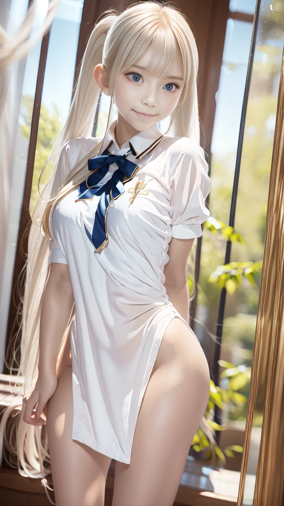 porate、School uniforms、bright expression、poneyTail、young and shiny white shiny skin、Best Looks、Gold reflects light、Platinum blonde hair,Shine brightly、Shiny light hair,、Super long silky straight hair、(( 1 girl and 1 boy)),(A boy and a girl have sex ),Girl in erotic lingerie,no panty,(There milky fluid around) jewelry, ((girl has big , boy has a very big penis inserts to the girl pussy)),((girl has sexy stocking with big bow ribbons))((boy has big dickk inserts to girl ((girl has gold nick tie and green bow ribbons stocking gold color stocking, boy inserts to girl )) girl sexy princess white skin beautiful and slim)) boy penis is huge))),Long blonde ,good-looking eyes,Delicate eyelash makeup, no dress, transparent underwear or no dress))Thin eyebrows, Super detailed eyes, Delicate facial makeup , Pretty face, , looking down to the camera legs are wide open and a big dick inserts to girl pussy,girl pussy is wet. A big dick into girl pussy,((boy big penis inserts to the girls pussy)) girl are huge, she has tiny pink pussy, no underwear.