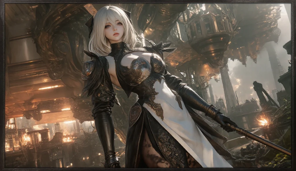 František Janoušek, Charles Reich, Kate Seredy,  Alois Wachsman, Victor Ambrus, Surrealism, wonder, strange, bizarre, fantasy, Sci-fi, Japanese anime, Victorian treasure room, precision freak, indoor worshiping beautiful girl in miniskirt, perfect voluminous body, detailed masterpiece Hyper realistic sharp focus  