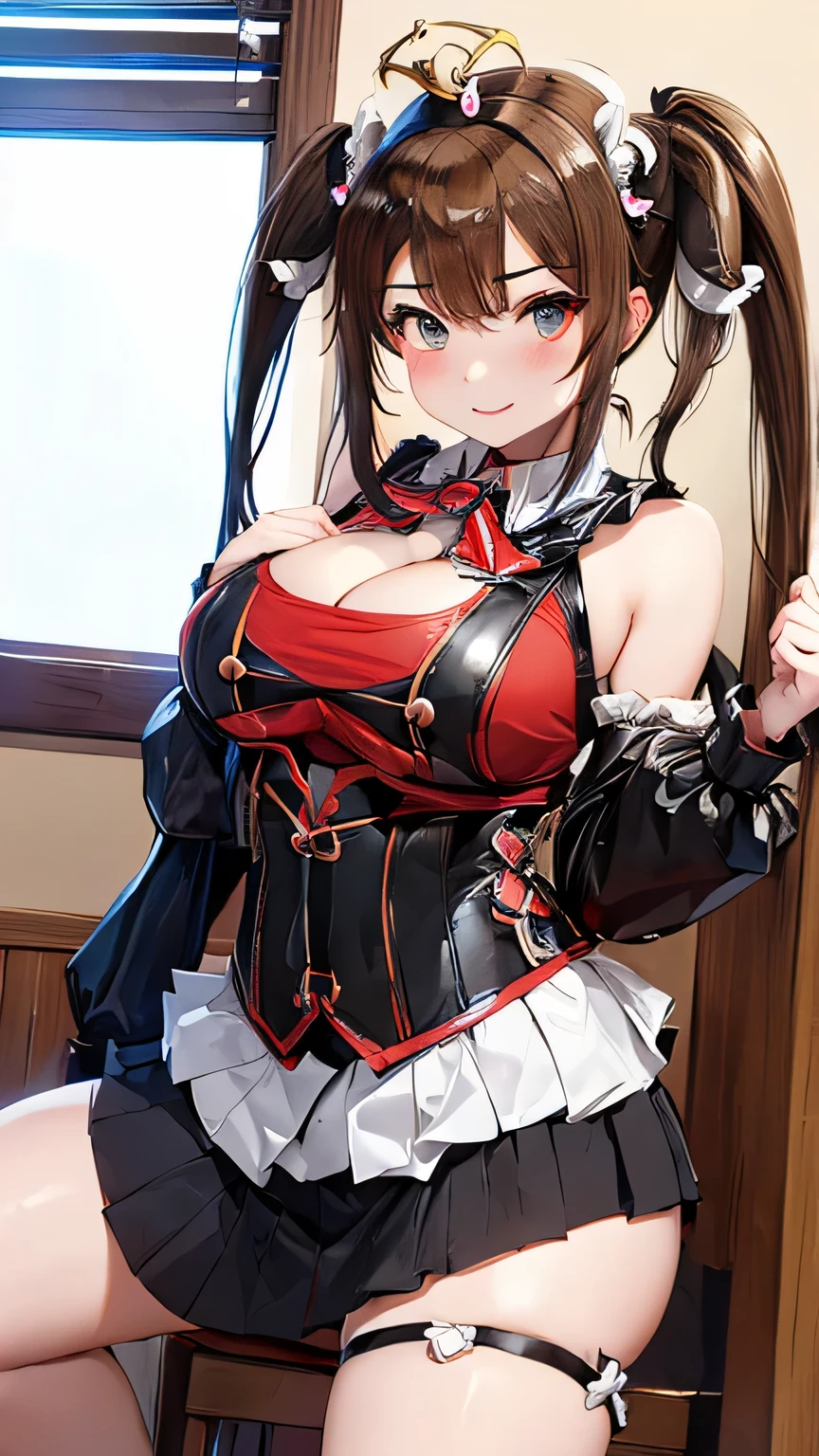 ((masterpiece)), ((best quality)), (ultra-detailed), ((sexy)), (ero),NSFW, underground,a cute girl, 1girl, solo, (white tanktop dress),(chain bound arms), (both hands are bound and is hung from the ceiling), BDSM,shibari,restrained,((thin waist)),((Torture that tightens the waist with a belt)),beautiful black hair, beautiful black eyes, (beautiful eyes), long hair,troubled expression