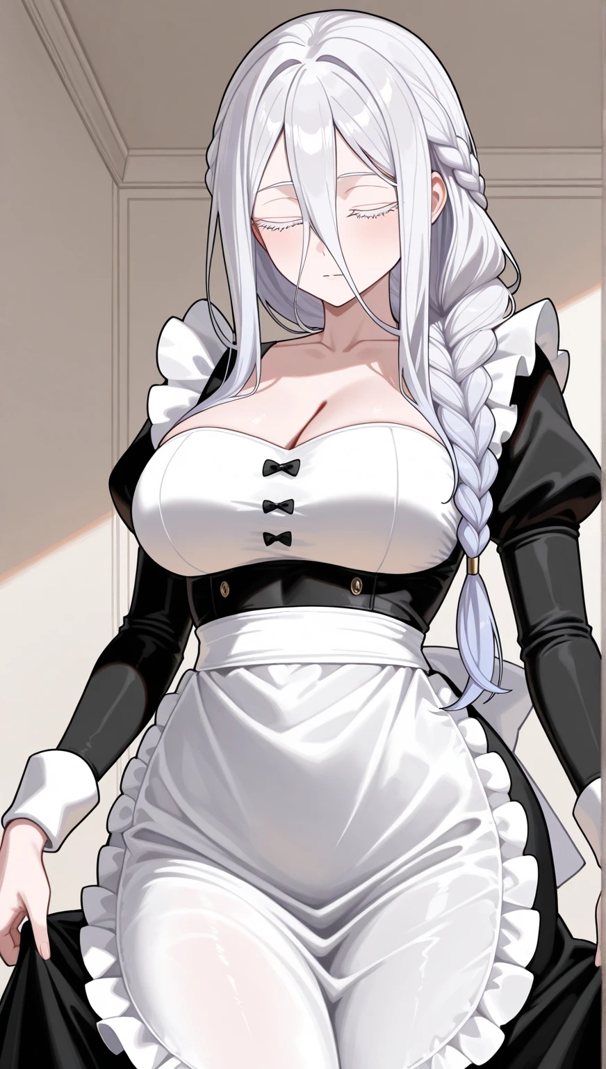 (Best quality at best:1.2),(tmasterpiece:1.2),(tmasterpiece:1.2),(Mature woman),(The bust is really big:1.5),(choker necklace,ear nipple ring),(In a dimly lit bedroom),(暨:1.2),(Protruding cleavage:1.2),(Micro-underwear:1),((Sex life:1.8))