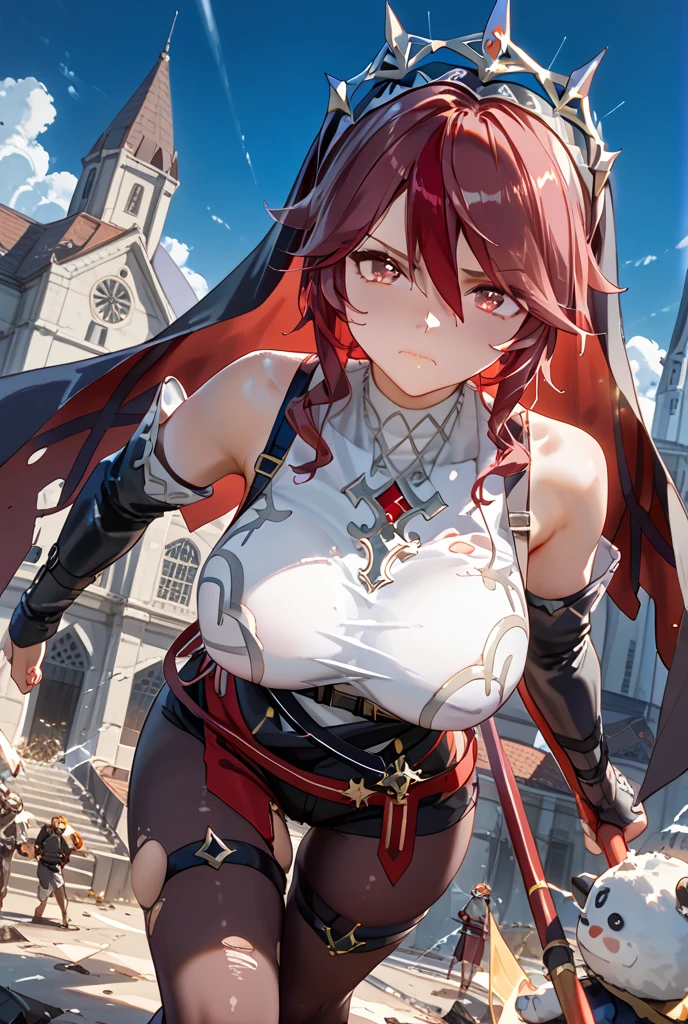 (masterpiece:1.2), hyper detail, best quality, (intricate_details:1.1), beautiful detailed, beautiful hair, solo, 1girl,((ANIME COLORING)),marine_pirate, hair ribbon, red ascot, belt, leotard under clothes, covered navel, black leotard, sleeveless, black coat, pirate hat, eyepatch, red eyes,blurry_background,sweating,greasy shoulder,((from below)),looking side,flipped hair,armpit,greasy armpit,from side, shoulder focus,((armpit focus)),bare shoulder,upper body,((greasy armpit)),((smooth armpit)),((Pupil details)),backlighting,((Stretch oneself)),((Detailed armpit)),((elastic armpit)),((soft armpit)),pov,looking at viewer,evil smile,open mouth,red miniskirt,((red sleeveless expose waist shirt)),black thighhigh,ass