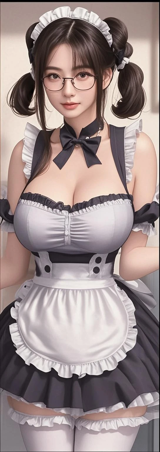 ((highest quality、High resolution、8k、masterpiece:1.3))、((((彼女は座って足を広げて誘惑しているM-shaped spread legs,hold one&#39;s feet with one&#39;s hands))))、((NSFW,panty shot ,erect nipples))dynamic angle、cowboy shot,naughty face,M-shaped spread legs,1 girl、enchanting smile,stick out tongue,show one&#39;~ side,unparalleled beauty、ultimate beauty、super detailed face、delicate eyes、smile shyly、sexy look、looking at camera、long hair、blonde、((maid、maid服、skirt))open chest、big breasts、cleavage、Thighhighs、thighs