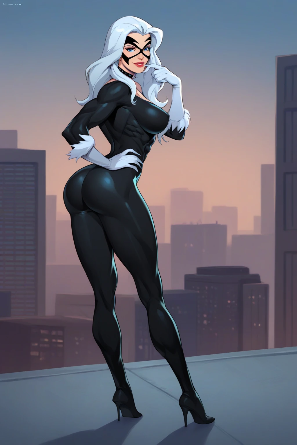 Black Cat, art in the style of Jim Lee, art trending on artstation, HD, highly detailed, cinematic