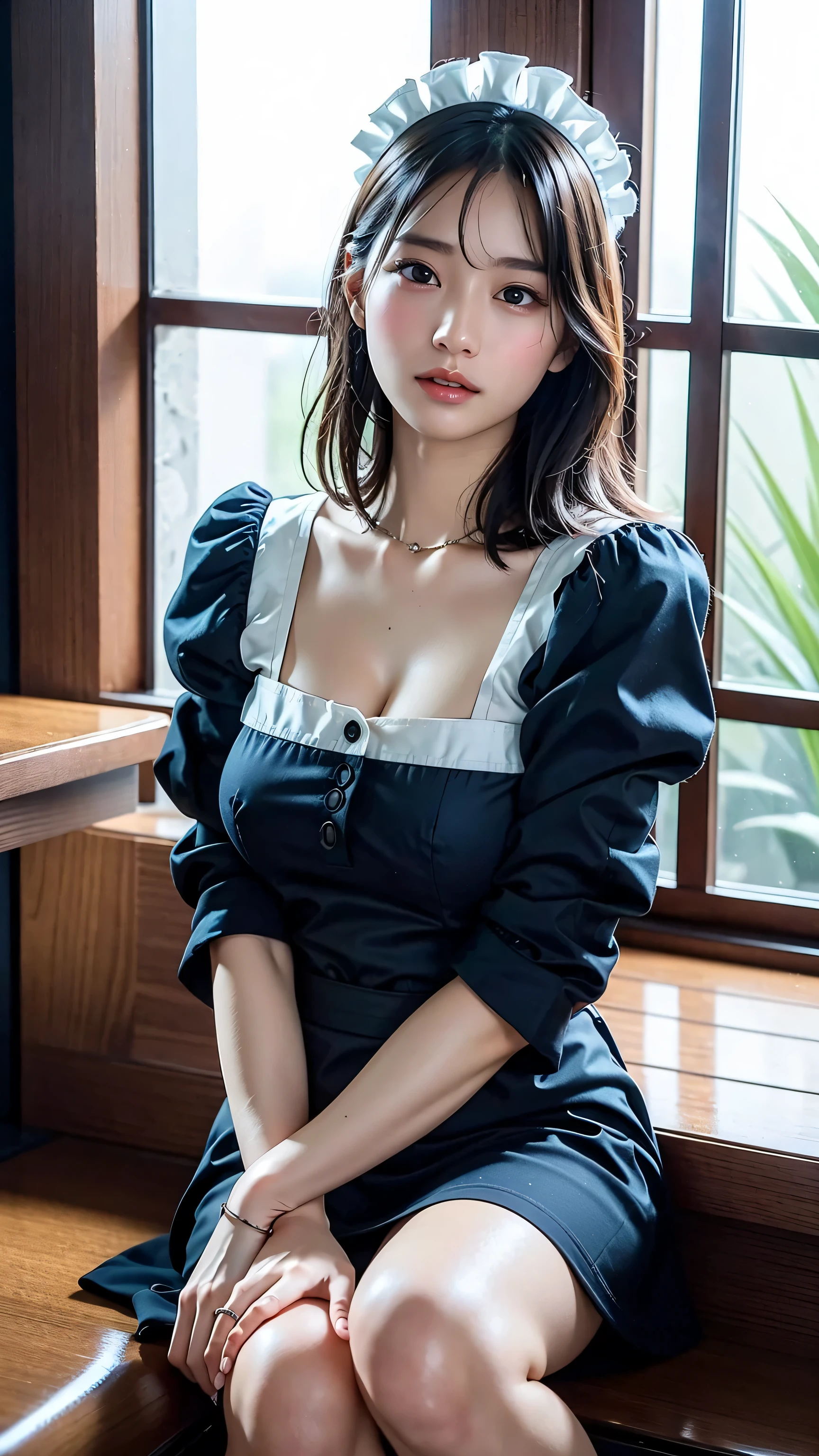 masterpiece,ultradetailed,(nsfw),having sex,pov,cowgirl position,(pubic hair:1.1),tall and curvy female,(creampie),(laughing:1.2),black straight hair,short hair,(nude:1),(adult female:1.1),earring,thick lips,gigantic breasts,(plump body),squatting and spreading legs,armpit hair,