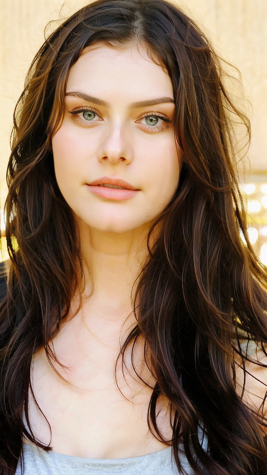 RAW photo, best quality, highly detailed, detailed skin, skin texture, sharp focus, 1girl, looks like Emmy Rossum, a close up portrait photo of brutal 45 y.o Woman in Gladiator clothes, Styled hair, fluffy hair, pale skin, healthy body, alluring body, Spartacus series costumes, mediaeval ruins place background, (high detailed skin:1.2), 8k uhd, dslr, soft lighting, high quality, film grain, Fujifilm XT3, Solo,
