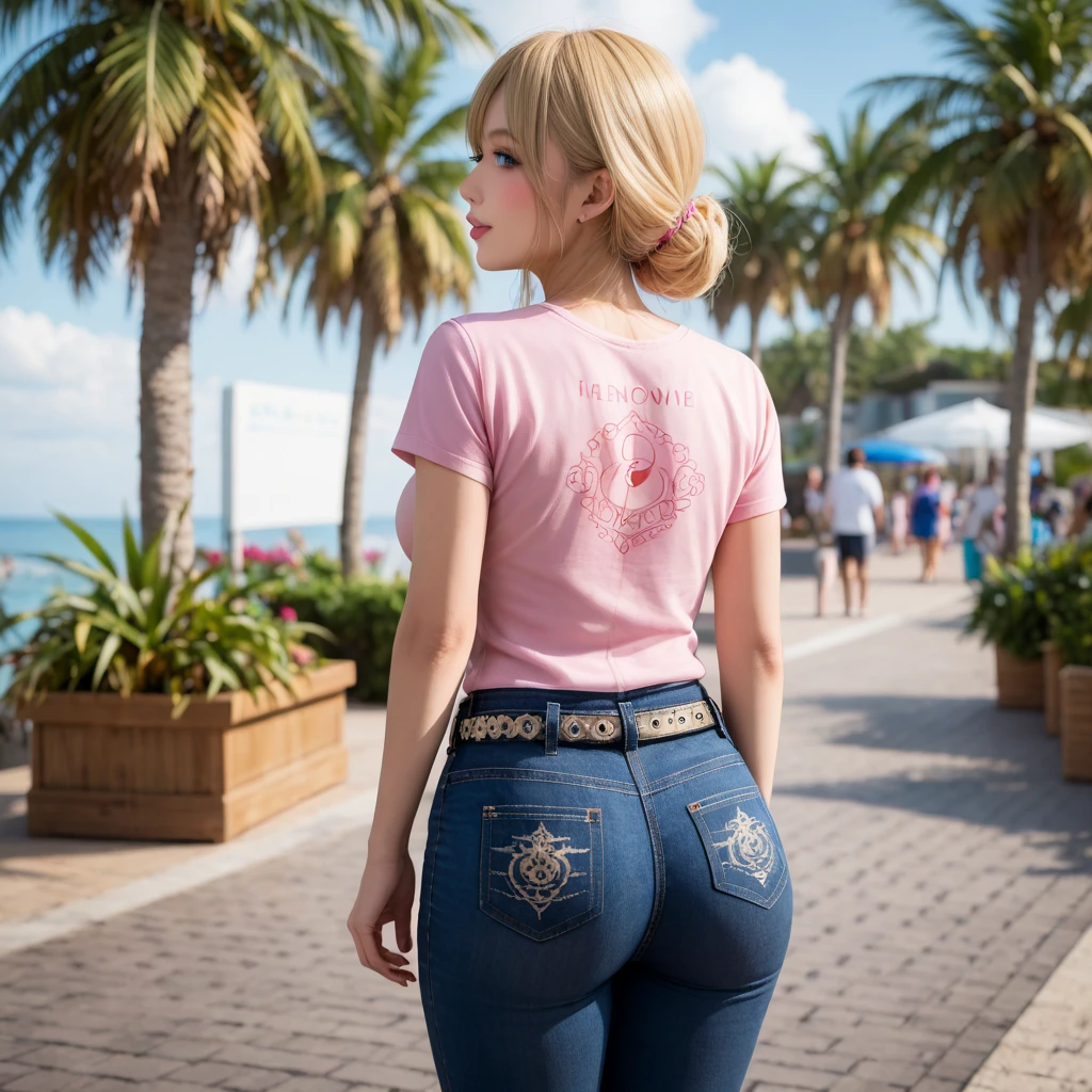 ((, A very cute girl is walking in a busy center)), (((Yellow button long shirt: 1.1))), (mini short green latex skirt), (Micro Mini G-Corda), (((Seios enormes :1.4, and droopy breasts:1.5))), 8k, Foto RAW, ((tiro de corpo inteiro)), (pele altamente detalhada:1.2), (exposto:1.5), (mamas expostas:1.5), (Costas expostas:1.5), (ombros expostos:1.1), fotografia, master part, best quality, fundo cinzento escuro, (Uma menina iana bonita com olhos azuis bonitos, lindo cabelo loiro claro, pele branca, enormes seios macios e abdominais bonitos, blonde pubic hair, usando luvas brancas), various pose, Rosto ultra-detalhado, olhos detalhados, ((looking behind)), ((from behind)), ((Sem close-up)), ((ao ar livre)), (Chuva, rua: 1.2).