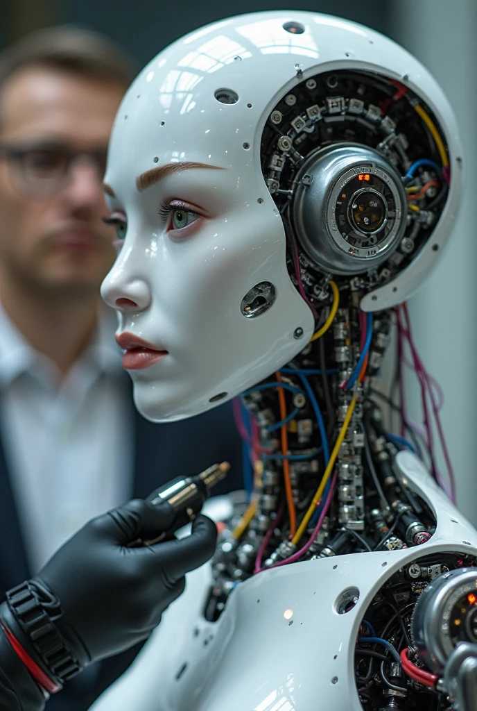 face robotics , cinematic, sci-fi, ((cyberpunk style))<lora:Face_Robotics_sdxl:1.0>