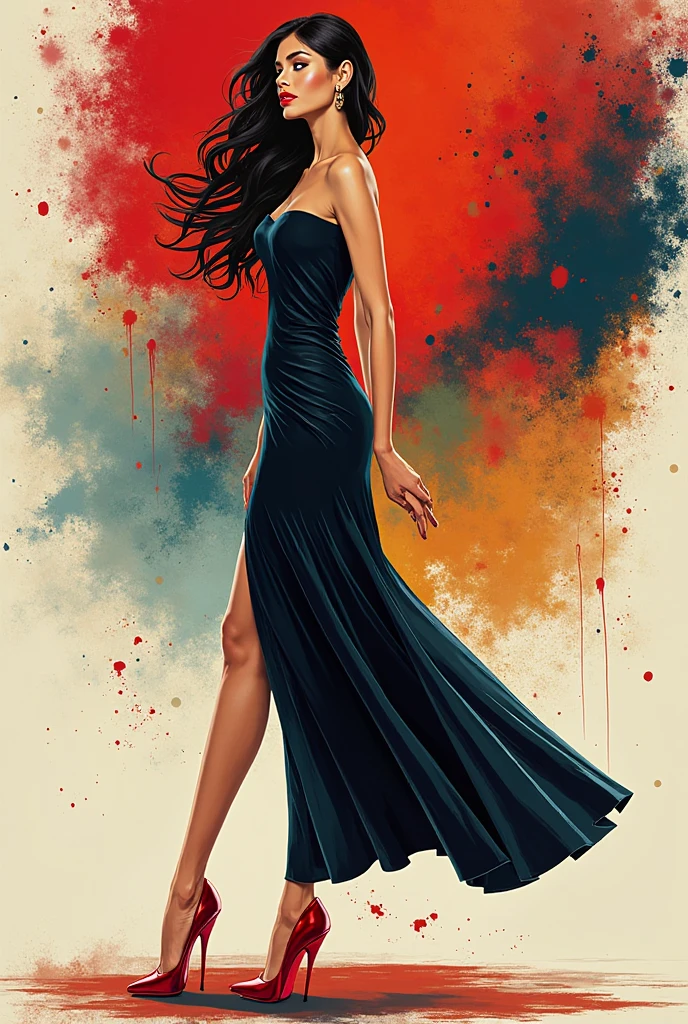graffiti, Pastel, graffiti on brick wall, spray painting on wall, colored graffiti, Street art, Spray paint, Street canvas, Graffiti artist, Graffiti art, Aerosol art,
Elegantly slender woman in a backless silk dress, long black hair cascading down, high heels, one takes center stage, digital painting, Ultra high resolution, Hyperrealistic rendering, a symphony of color palettes from monochrome to vibrant.
gold patterns, gold and black spirit, liquid gold explosion, golden smoke magic, star dust, golden milky way, black background, magic fog, alcohol ink,