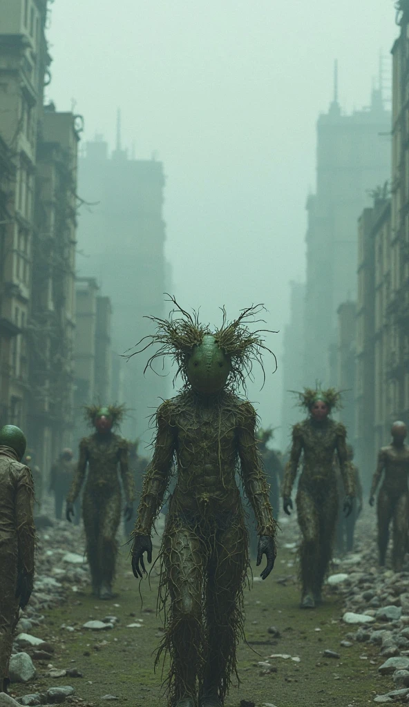 in (medium full shot:3.1), in (side view:3.1) of lot of characters walking from (Galaxy of Terror:3.1), inspired by style of Zdzislaw Beksinski art, with yellow sky, in apocalypse of chaotic world, monsters, robots, daemons, aliens, mutant (with Creepy, Sci-Fi, Fantasy and Horror:2.9) retro sci fi, Horror movie, ((Cinematic film)), ((Ultra Detailed)), Complex, ((Sharp Focus)), Object Texture, Studio Photo, Complex Details, ((Highly Detailed)), Photo Real Style, ((Hyper-realistic)), High Dynamic Range, ((Realistic Textures)), 8K UHD, Nikon D 850, Kodak Portra 400, Fujifilm XT, 3D rendering