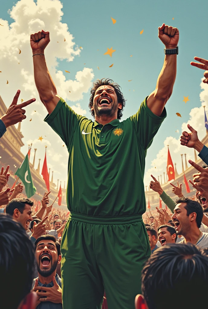 _Arshad Nadeem gets a heroic welcome 😍🥇_

