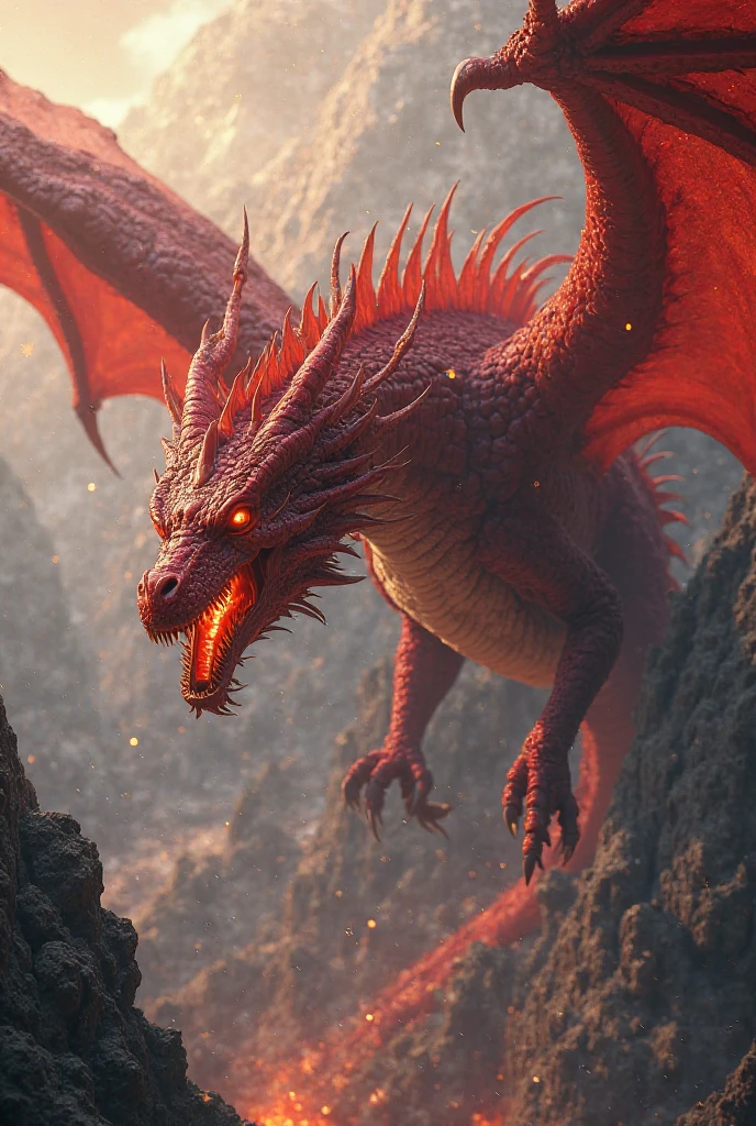 Create art for a fan base, with the name "red module". The center of the art should contain a dragon and the writing should be around it.