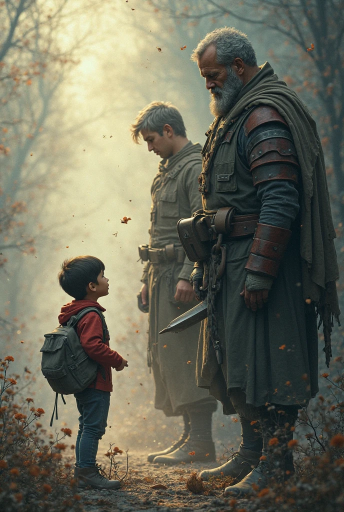 One of the king's men shot an arrow at a 10-year-old boy.