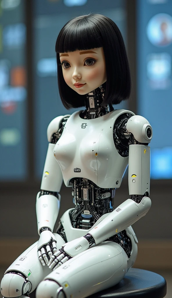 A robotic japanese school girl 