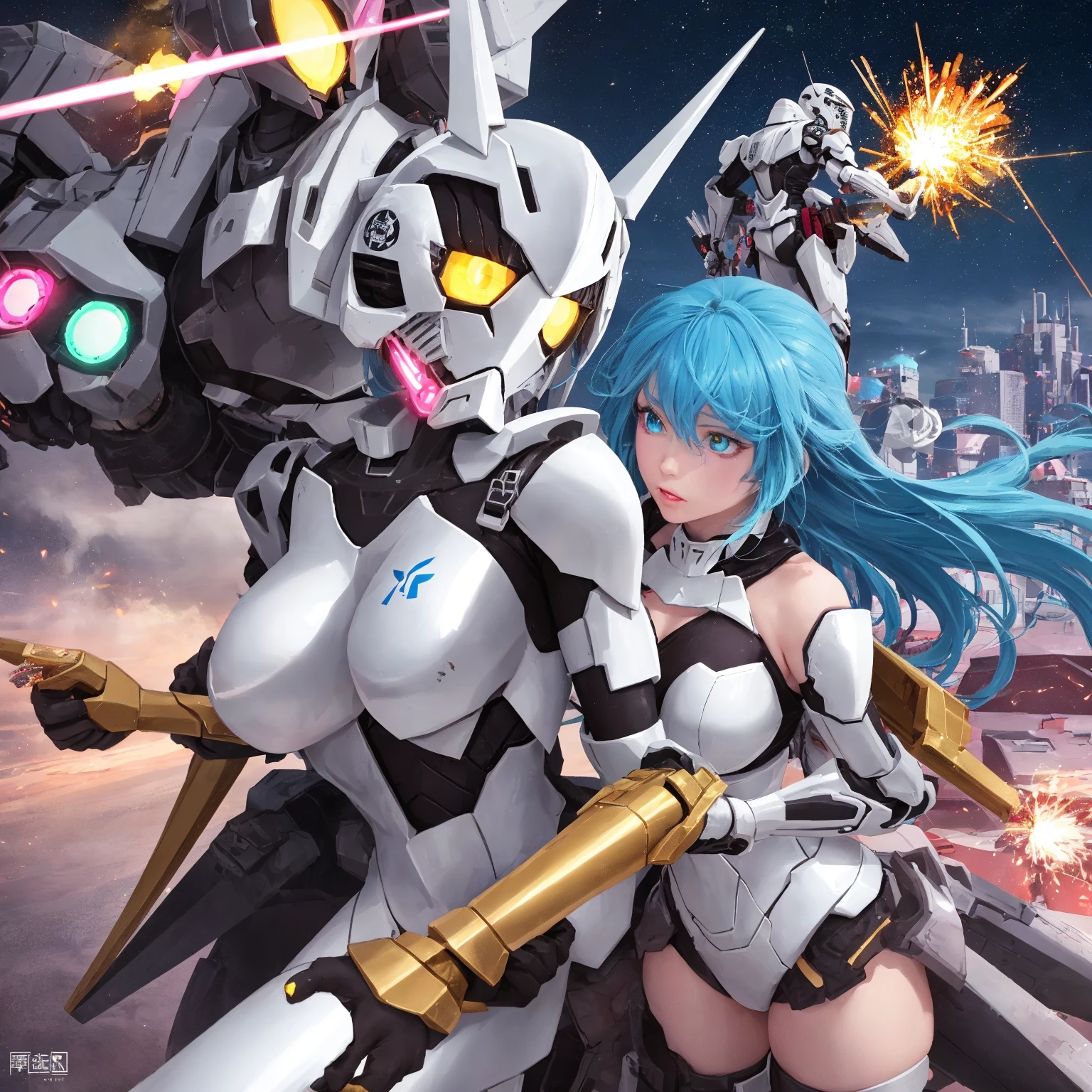 (extremely detailed fine touch:1.3), 1girl, Xenosaga, KOS-MOS FIX, R-cannon