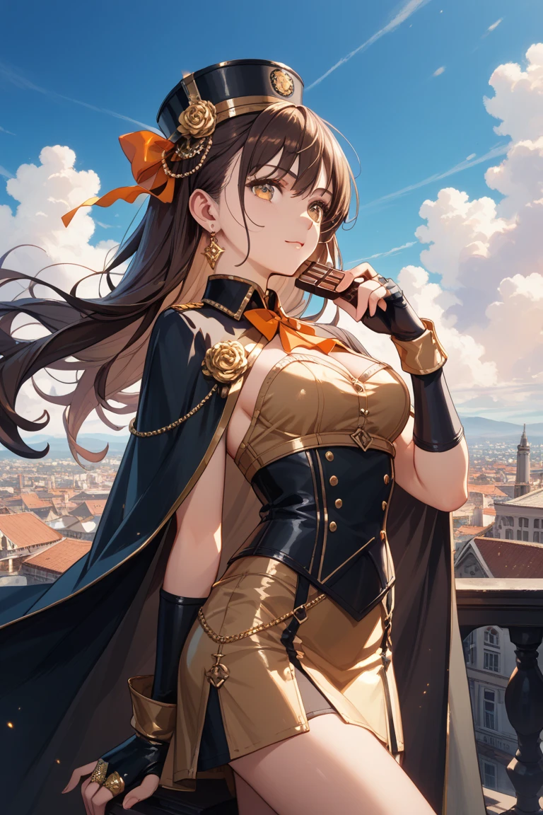(sonrojado rojo,lindo,Shy,mirando al espectador,hermosa pose,cuerpo completo,Ojos perfectos,obra maestra,suburbano,twilight,atardecer,fondo perfecto,fondo sencillo,high resolution) A lindo girl stands in a suburbano setting, with the twilight sky creating a beautiful atardecer backdrop. Her cheeks are sonrojado rojo, showcasing her Shyness and innocence. With a lindo pose, ella mira directamente al espectador con su perfecto, ojos cautivadores. The entire scene is meticulously detailed., with every aspect of her being a true obra maestra. The artwork is of the highest quality., con elementos ultra detallados y un estilo fotorrealista. The composition focuses on the girl., placed in a simple yet fondo perfecto that enhances the overall aesthetics. La imagen de high resolution permite ver cada detalle con claridad., asegurando una experiencia visualmente impresionante.