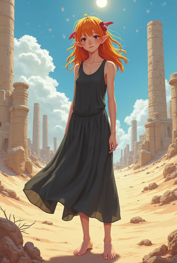 <lora:europeanvintage:0.4> woman with Caramel Dutch Braid with Loose Waves, wearing edgEV_vintage dress, alien planet surface, otherworldly landscapes, strange flora, exotic wildlife, masterpiece, 8k, high resolution, shallow depth of field, sharp focus