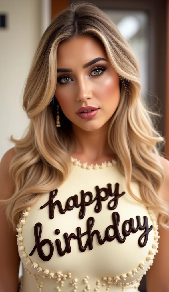 Happy new years girl sexy , blond long curly