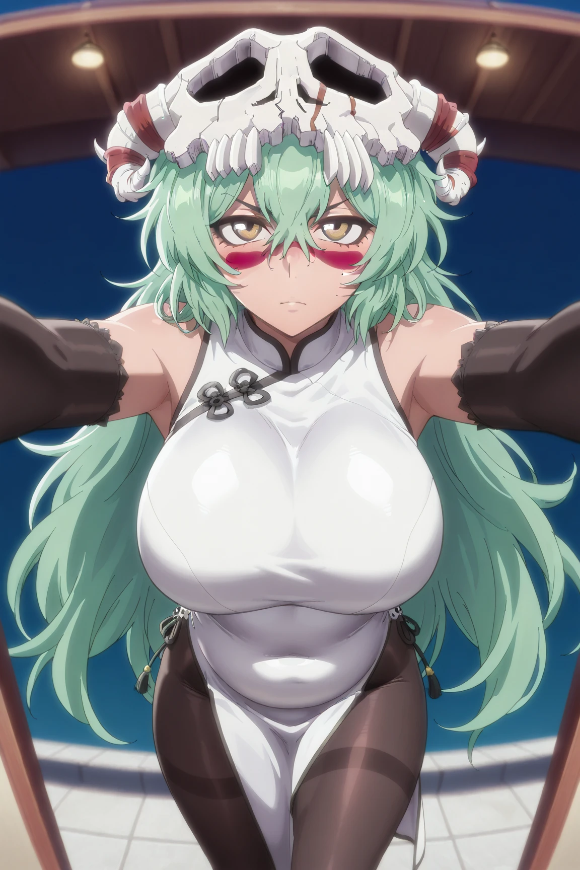 masterpiece, best quality, large breasts, <lora:ArknightsEstelle_estelleV10:1>, estelle