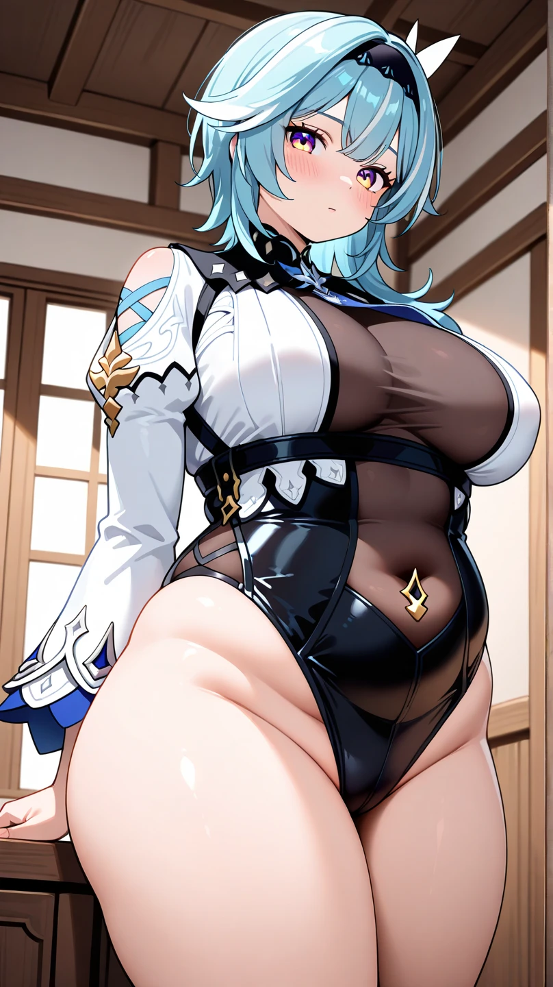 Masterpiece, Best quality, finely detailed, Advanced resolution, Extremely delicate and beautiful, whaite hair,(Bunny Girl), (Breasts), (Red eyes), (full of sweat),Kneeling pose,remove the panties