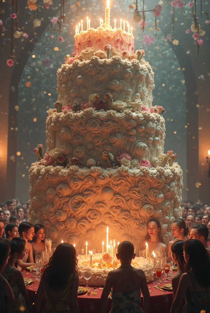 15-tiered cake for a 15-year-old girlfriend