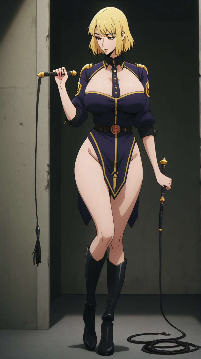 (Masterpiece, best quality, intricate details, 1sologirl) iron collar, arms behind back, iron cuffs, shackles, bound ((standing by wooden pole:1.2)) ((female Black Dark skin Gyaru)) show entire body frontal position, feet in view, realistic, gorgeous 16y.o. darkest skinned mixed race female, black African, barefoot no shoes, looking to viewer straight symmetrical, solo girl looking to the camera, cow bell choker leather collar choker neck bell, metal sandals, black and white bikini (cow pattern) black thigh highs