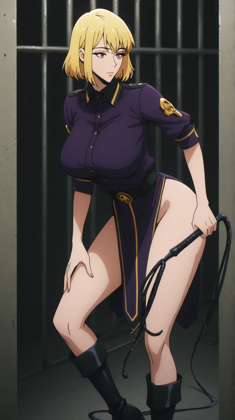 Cornelia_Britannia, One girl, Huge_chest, Large scale_chest, purple_eye, (It pstick:.98), (compensate:.8), Doll Suit, Are standing_in_intention, Salute, chic, thick_Thighs, 一人in, masterpiece, High leg leotard、Bare nipples、Well defined nipples、Crotch bite、Puffy nipples,Luxurious cloak,非常にHuge乳首,((Nipples are visible:1.5))、Bare breasts、((Blushing:1.3))、((Public Execution:1.9))、((Woman tied to a pillar:1.9)),((Surrounded by a lot of guys:1.9)),両手を後ろin縛られている女,Crying Woman