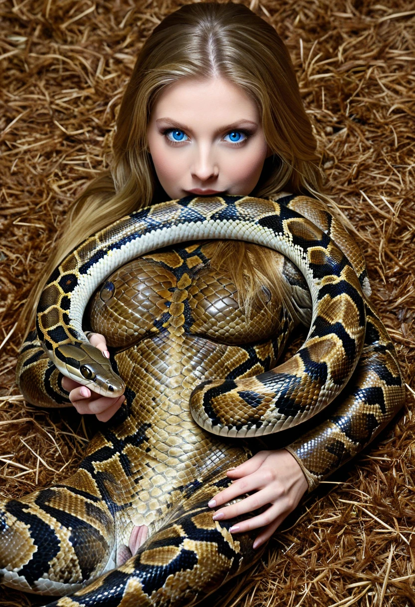 Woman in bikini and snake costume posing in a field, snake woman hybrid, snake woman, hot reptilian humanoid woman, snake human hybrid, snake-face lady, snake pose, Serpent Queen, serpent body, Female security guard with snake face, Antro lizard, snake pose gesture, snake body, Female humanoid, snake-head female assassin
