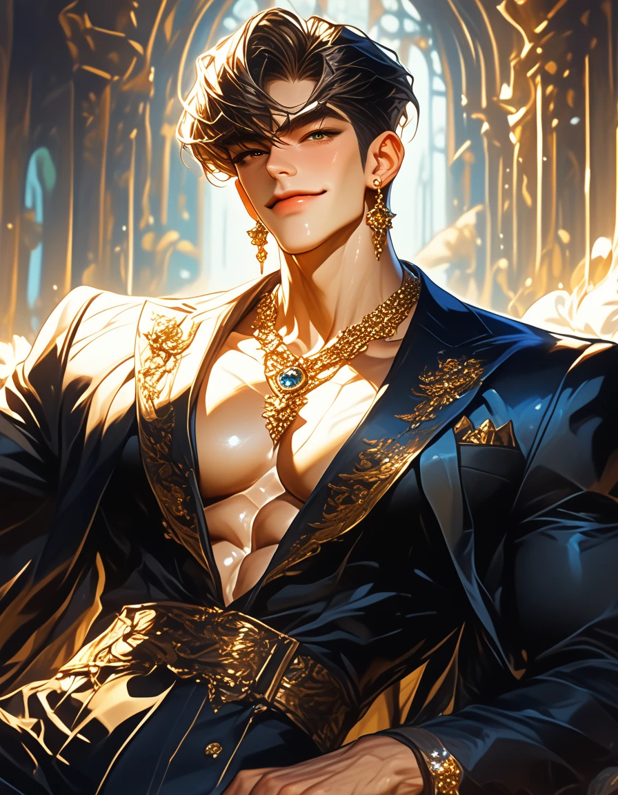 When the sun shines, Apsara is a young boy with a face full of charm. Standing elegantly in traditional Thai clothing Fine gold cloth, intricately woven, surrounds the body. Light fragrance of traditional Thai flowers from a bouquet of flowers decorated in a shiny black hair bun It further accentuated his beauty. A thin cloth wielding a pure white color bound his right arm intricately. It is like a simple piece of jewelry but has a precious meaning. It represents a young Thai man who is ready to protect and care for the woman he loves. His smile was wide. His pitch black eyes radiated brightness. Like the stars in the night sky, when walking, Apsara moves gracefully. The brightly colored loincloth draped across his hips swayed to the rhythm. This makes him look as elegant as a noble prince, Apsara, a young man who is the epitome of a Thai man full of charm. Beautiful both body and mind The traditional Thai clothing he wears reflects the precious culture of Thailand. What a beautiful and impressive sight.