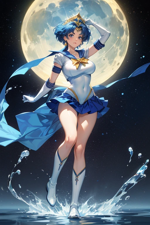 mer1, tiara, sailor senshi uniform, blue sailor collar, bow, knee boots, choker, white gloves, blue choker, elbow gloves, jewelry, earrings, blue skirt, 1990s \(style\), 1990s (style)
BREAK
(full body view), (full body shot), hands behind your back, arms behind, open the legs, standing, leaning forward,
BREAK
(grinning face), (crying), (ahegao), (orgasm), (nose blush), (open your mouth), (rolling your eyes:1.5), (cross-eyed:1.5)
BREAK
Masterpiece, best quality, high resolution, 8K, official art, super resolution, extremely detailed and beautiful, extremely detailed, amazing and detailed, highly detailed beautiful girl, highly detailed face, highly detailed eyes, highly detailed skin, highly detailed fingers, highly detailed nose, very detailed mouth, perfect anatomy, shiny hair, fine hair, shiny skin
BREAK
Majestic and fantastic background, shining stardust, night sky, milky way, backoutdoors, extremely detailed CG unity 16k, very fine 16KCG wallpapers