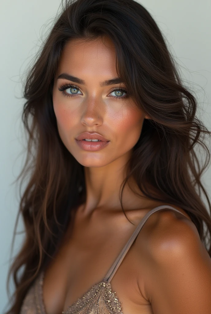 jolie fille , bien former , colombienne , cheveux lisse , yeux vert , sans maquillage , naturel , avec quelque petit defauts