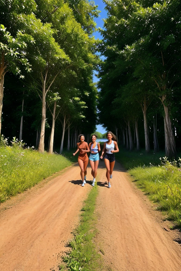 Sexy naked girls running 