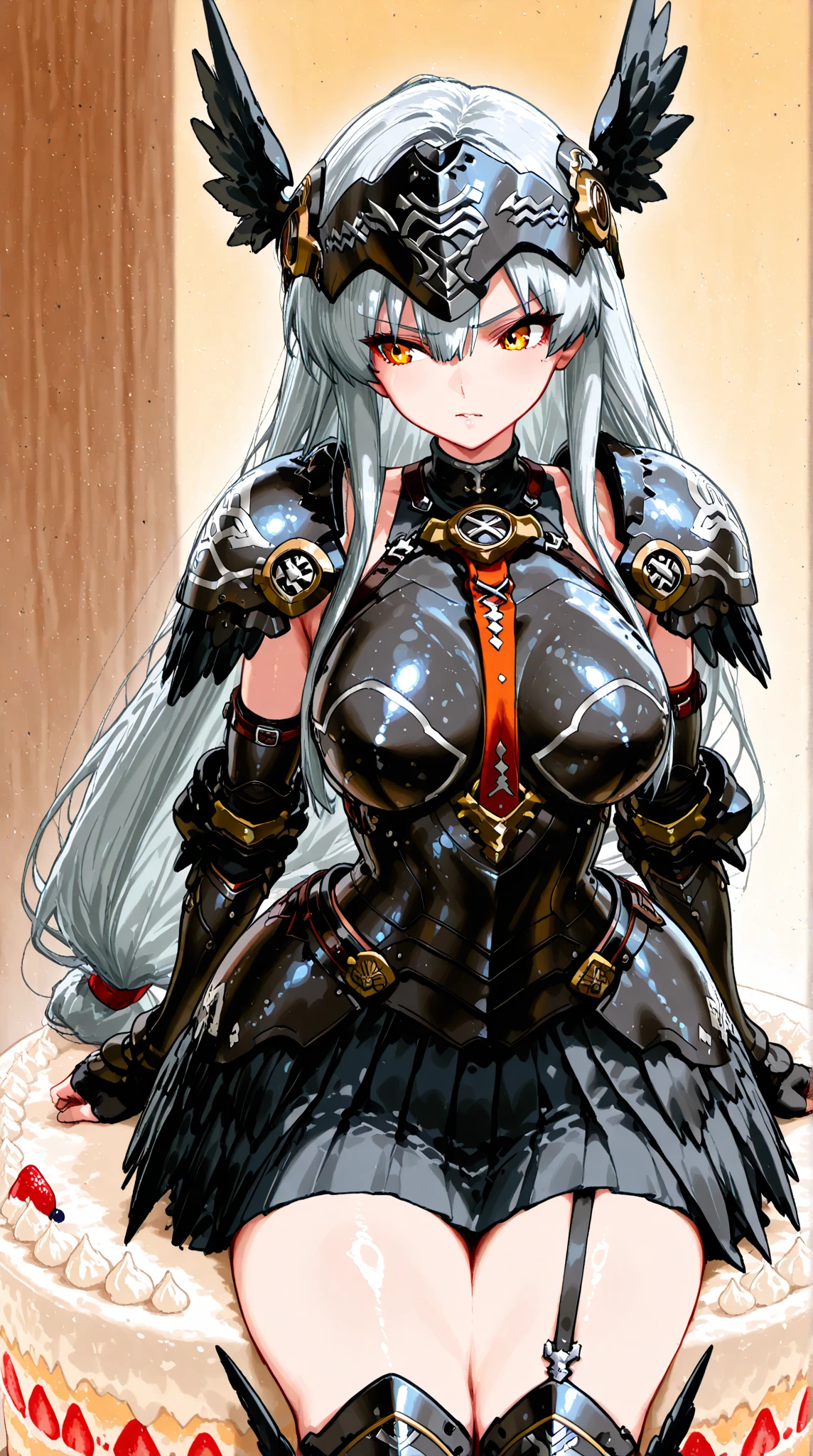 (masterpiece,best quality,ultra-detailed,highres,illustration:1.2),extremely detailed wallpaper,official art, amazing,high detail,ultra-detailed,extremely detailed 8k wallpaper,(character design),(simple background, white background: 1.3),(1girl),(solo),(young girl:1.2),(bodysuit),sexy,perfect anatomy,beautiful face,ponytail hairstyle,big breasts,cowboy shot,standing,looking at viewer