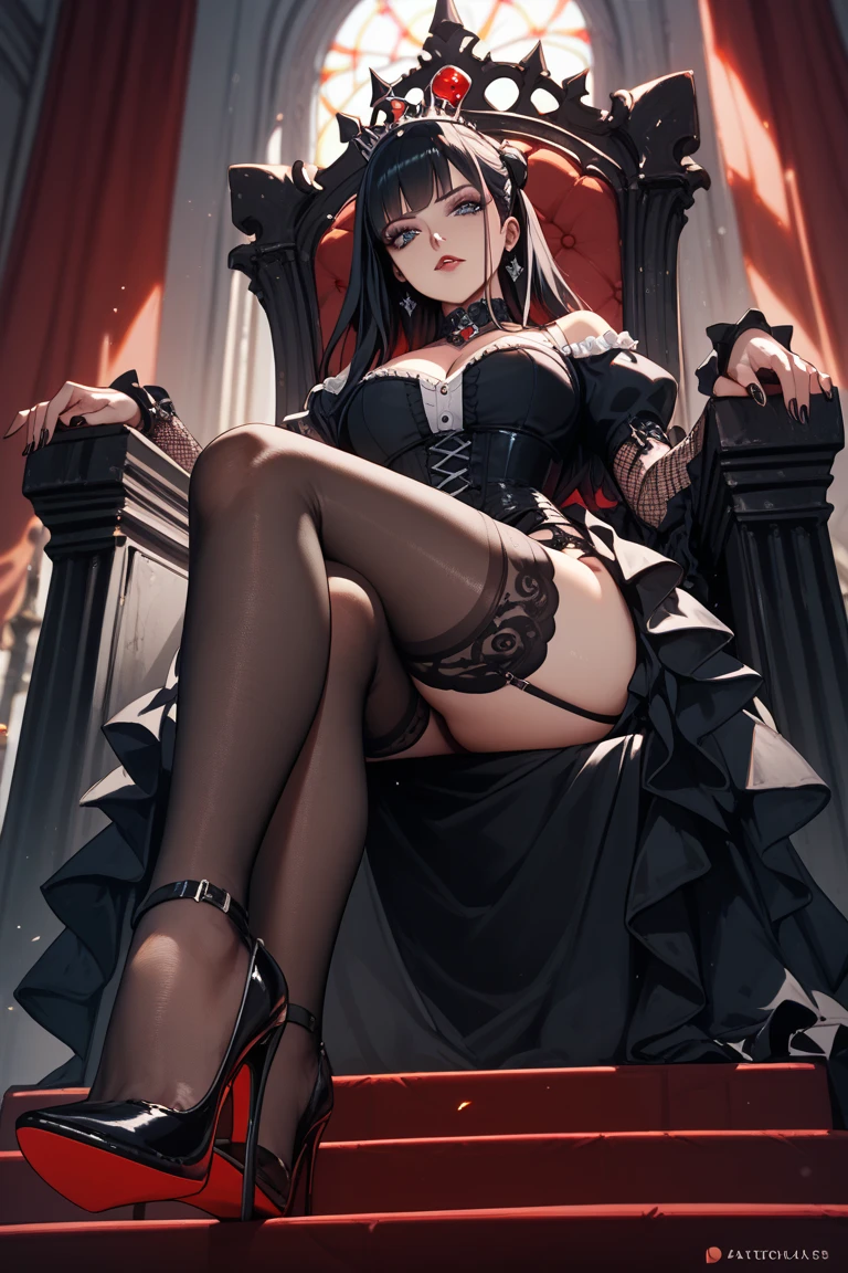 affe woman in a black lingerie sitting on the floor, Sexy gown, wearing Sexy シースルーlingerie, シースルーlingeries beauty, femme, elegant seducing pose, Full length view, Sexy dress, Sexy :8, thin black 透明なlingerie, 透けたlingerie, young graceful,Skin is visible, enticing, Seductive Woman, with a thin waist, gorgeous woman, translucent dress,princess gallery,there is a black and pink lingerie with pearlss on it, Harneses and garters, Lace underwear, lingerie, lingeries beauty, black and red only,pearlsescent, Harnes, red - black, pearls,Garter Belt, laced lingerie, fully frontal view, pearlsescent付き,pearls,Front shot, masterpiece, honey birdette, Frontal shot, tease, Well equipped,intimate,