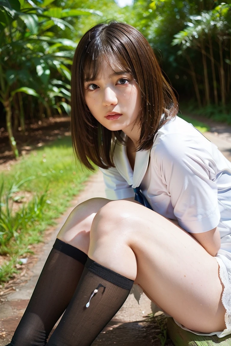 (8k, highest quality, masterpiece: 1.2), (Realistic, photoRealistic: 1.2), sitting, (Panty shot)))), (Spread your legs)))), alone, Beautifully defined skies, night, Wet, Observe your audience, (sit: 1.5), date, future, (Nose brush), smile, Big Breasts, Beautiful Eyes,), (Dark Blonde: 1), (short hair :1.1), Panty shot, Spread your legs, skirt, , White panties, socks, Black Hair, shirt, Blurred, Blurred background, Knee-length, 白のshirt, loafers, Realistic, Long Hair, lips, Brown eyes, 黒のsocks, tie, プリーツskirt, bow, Headrest, landscape, Outdoor, Brown footwear, masterpiece, highest quality, Very detailed, ((((Panty shot))), (((Spread your legs))),