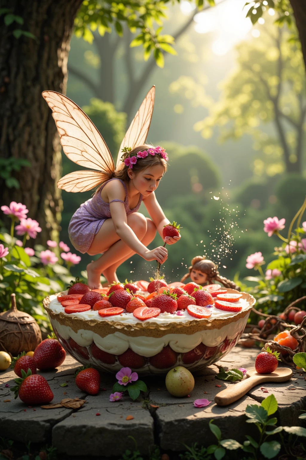 Random scene, (Fairycore:1.6), hyper realistic, 8k, vibrant colors, sharp image