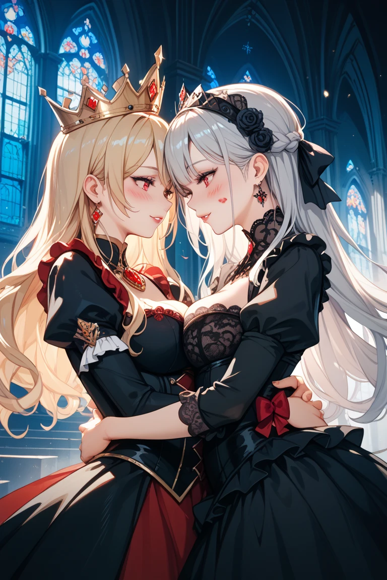 Details, ultra-detailliert, masterpiece, top-quality, Beautiful fece, A detailed eye, (3 women:1.4), Three Succubi (symmetrical succubus wings), (triplets:1.2), (ribbon:1.1), (two side up), tie, Bree, earrings, Suspicious face, (white background:1.3), alicious smile, Bruises and ugly facial features, young features, long-sleeve, fluffy sleeves, fluffy hair, (Open your mouth and laugh), Chiquita, Colossal tits, (Put your hands on your face), Ruffled uniforms, hair clips, (Ridicule:1.1), looking-down, Angle from behind, respected by women, (upward looking gaze:1.2), (hearts symbol:1.5), (lump of heart:1.5), (heart effect:1.5), (heart mark:1.5), demon tail, Devil's Taiuccubus, (super Colossal tits:1.3), (heart tattoo:1.3), Yodare, Devil's Tail, Chest Alignment, Girl Sandwich face sandwich (confused and blushing,kawaii facepose your ahegao), hug each other, catch them, そしてサンドイッチを作ってサンドイッチにhug each otherポーズ, burying boy's face in cleavage, sandwich from front and back, Sullen expression 4p, boy looking away